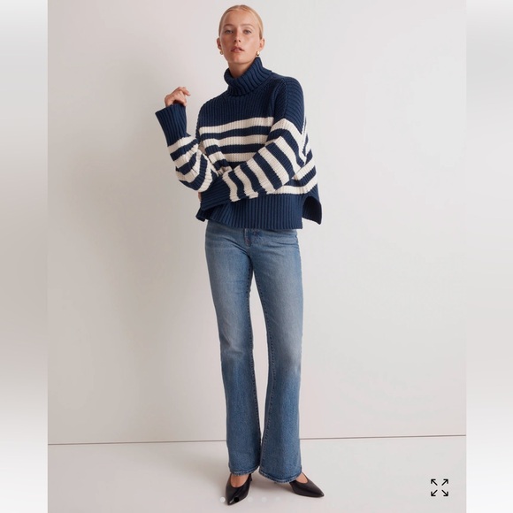 Madewell wide rib turtleneck sweater - Picture 1 of 9